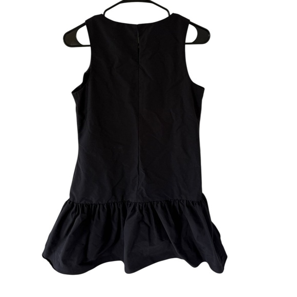 Amanda Uprichard Alejandra Black Ruffled Hem Mini Dress - Picture 5 of 10